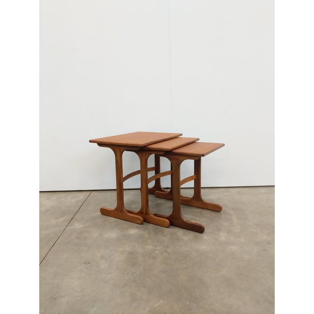 1960s Set of Vintage Mid Century Modern Teak Nesting Tables by G Plan For Sale - Image 5 of 9