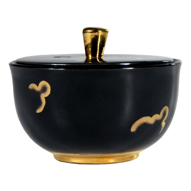 Art Deco Belgian Lidded Bowl, 1930s For Sale
