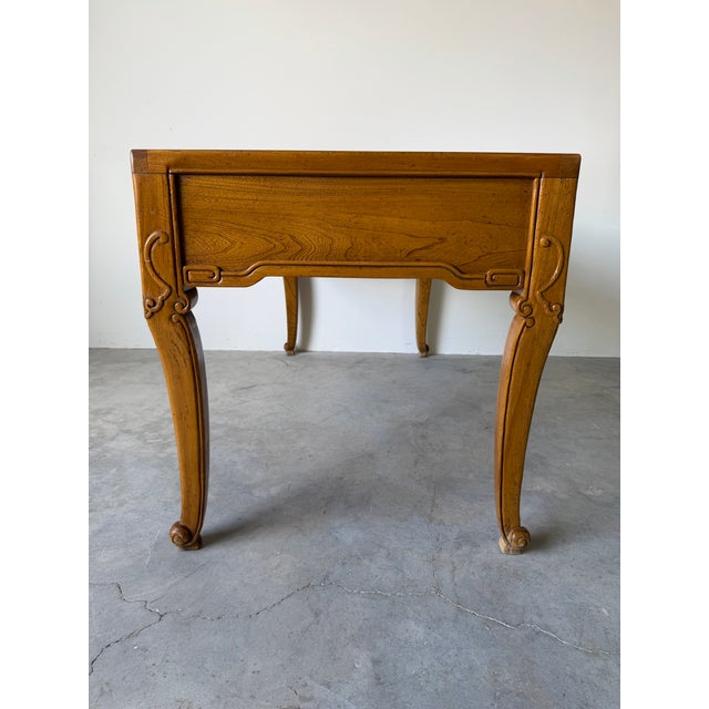 Brown Vintage Baker Furniture French Louis XV Style Walnut Writing Desk For Sale - Image 8 of 12