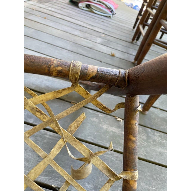 Antique 19th Century Folk Art Woven Rawhide Chairs – Set of 9 For Sale - Image 12 of 12