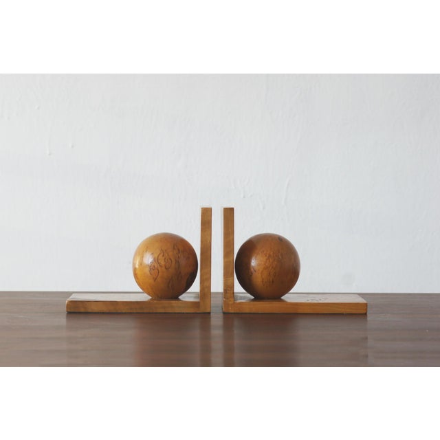 Mid-Century Modern Wooden Bookends, 1950s, Set of 2 For Sale - Image 4 of 4