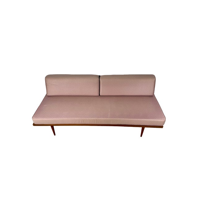 Vintage Mid-Century Modern Wood Platform Sofa Daybed For Sale - Image 17 of 18