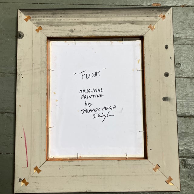 Contemporary Contemporary Original Stephen Heigh Pigeons in “Flight” Framed For Sale - Image 3 of 3