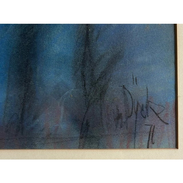1970’s Pastel Portrait of Young Woman For Sale - Image 4 of 6