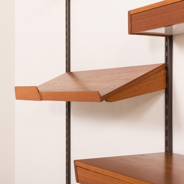 Vintage Teak Wall Unit by Kai Kristiansen for FM Mobler, 1960s For Sale - Image 17 of 18