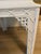 Hollywood Regency Vintage Hollywood Regency Mirrored Fretwork Side Table For Sale - Image 3 of 6