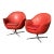 Mid 20th Century Original Overman Pod Swivel Chairs, Sweden- a Pair For Sale