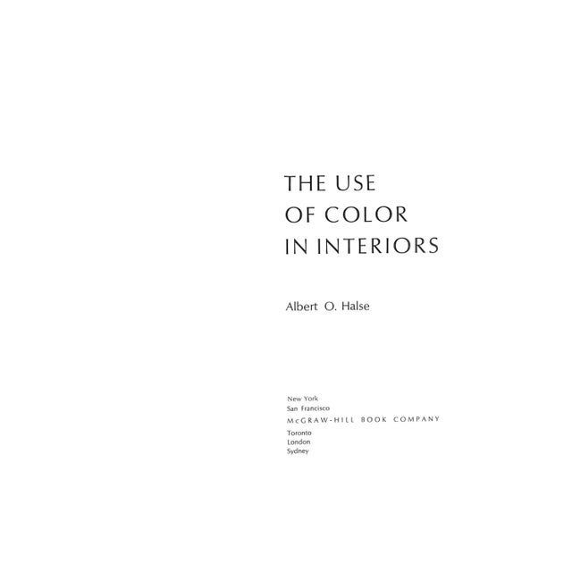 HALSE, Albert O. [134] pp. McGraw-Hill Book Company 1968 11 1/4" x 8 3/4'