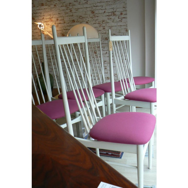 White White Dining Chairs by E.M. Dettinger for Lucas Schnaidt, Set of 6, 1969 For Sale - Image 8 of 10