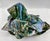 A multi-colored glazed ceramic sculpture, which is inspired by the sea. Free-form handbuilt in my Sausalito, CA studio.