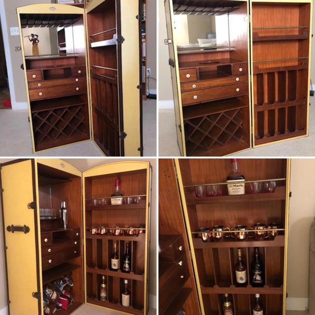 Vintage Steamer Trunk Bar Chairish