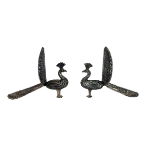 Vintage Pair of Peacock Figurines