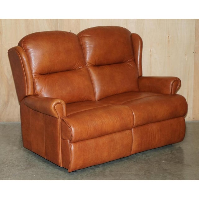 Sherborne Leather Chairs and Sofa, Set of 3 For Sale - Image 16 of 18