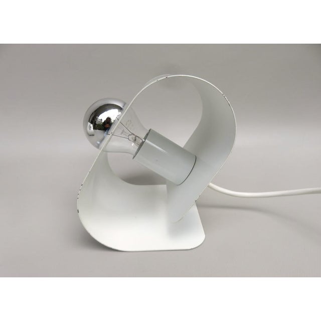 Small Space Age Table Lights in Metal White from Sölken Leuchten, 1970s, Set of 2 For Sale - Image 10 of 18