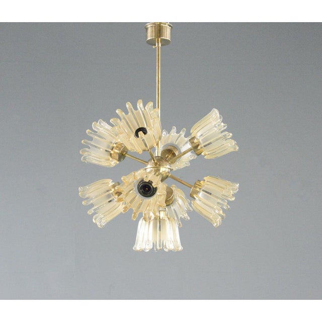 Mid-Century Chandelier by Leclaire & Schäfer, 1960s For Sale - Image 11 of 11