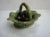Antique Majolica Trompe l'Oeil Olives Cabbage Leaf Basket For Sale - Image 9 of 9
