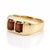 Make a bold statement with this modern signet-inspired band featuring a smooth, wide metallic frame that seamlessly holds...