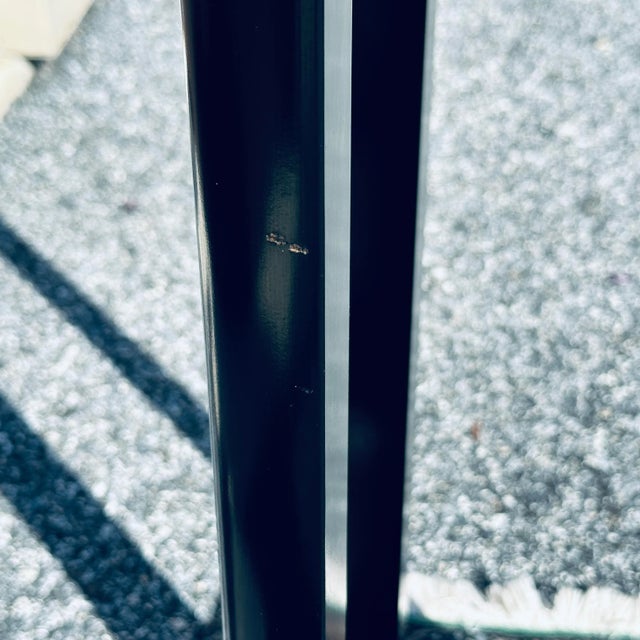 Wood 1980’s Modern Lane Black Lacquered Plant Stand Pedestal For Sale - Image 7 of 8