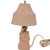 Glass 1930s Antique l.e. Smith Pink Satin Glass "Scottie Pups in a Basket" Boudoir Table Lamp For Sale - Image 7 of 9