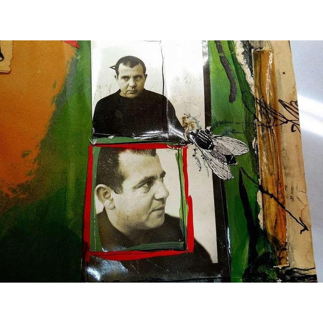 Igael Tumarkin, Israeli Mixed Media Painting, Tumarkin Abstract Surrealist Photo Collage For Sale - Image 9 of 9