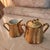 1960s Bel Terr China Creamer + Sugar Set Weeping Gold 22kt For Sale - Image 10 of 12
