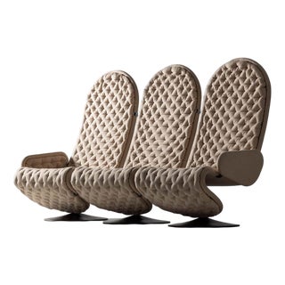 Model 123 Lounge Sofa attributed to Verner Panton for Fritz Hansen, Denmark, 1973 For Sale