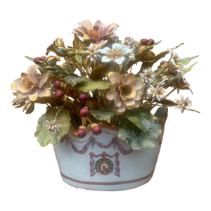 1970s Fleurs Des Siècles Enamel Flower Bouquet by Jane Hutcheson for Gorham