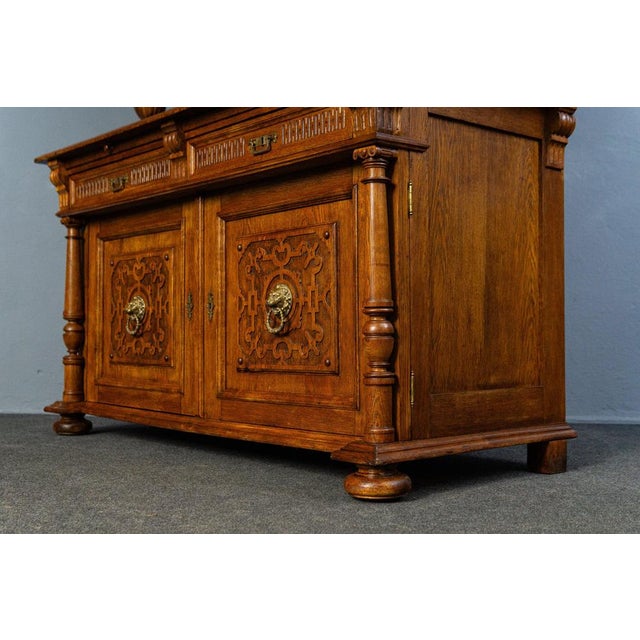 Antique Wooden Buffet Cupboard For Sale - Image 13 of 18