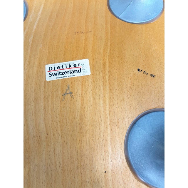 Wood Vintage Wooden Chair by Dietiker, Switzerland, 1997 For Sale - Image 7 of 9