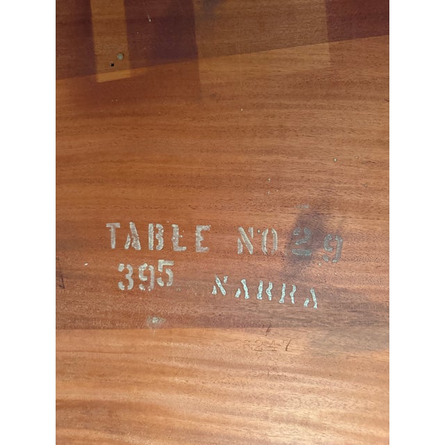 Vintage Solid Philippine Narra Wood Dining Room Table and 6 Chairs For Sale - Image 13 of 14