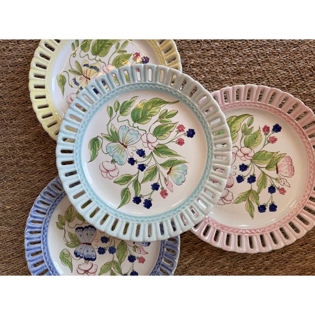 Set of Four Vintage Horchow Italian Plates For Sale In Charleston - Image 6 of 8