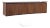 Harvey Probber Style Mid Century Walnut Wall Mounted Curved Credenza For Sale