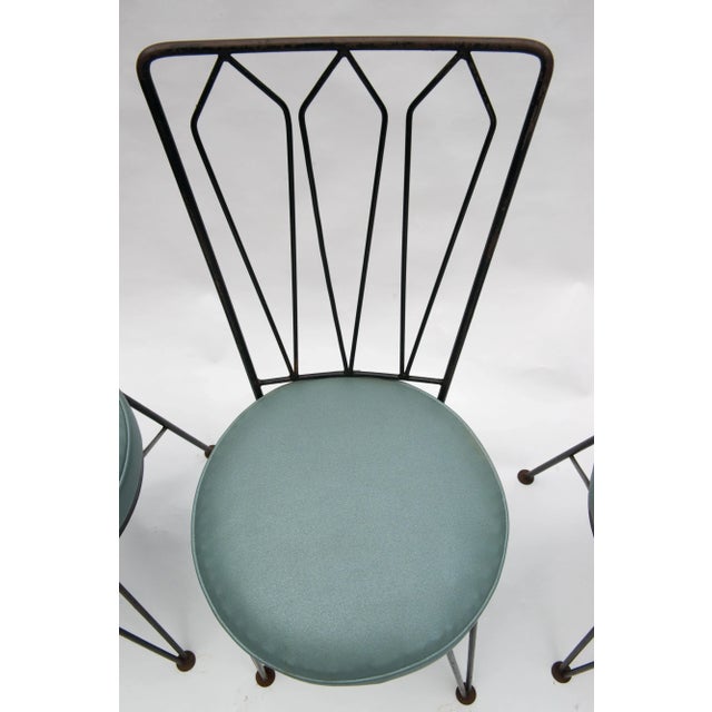Iron Mid-Century Dining Chairs by Woodard - Set of 4 For Sale - Image 11 of 13