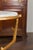 French Vintage Gilt Metal Side Table with Faux Bois Style Legs and Marble Top For Sale - Image 9 of 11