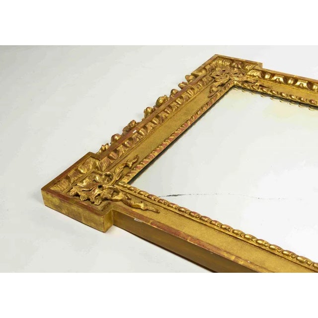 1910s Georgian Style Giltwood Mirror For Sale - Image 5 of 7