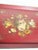 Red Iron Tray with Floral Motif, France, 1940 For Sale - Image 6 of 13