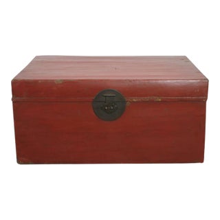 1920s Red Jiansu Trunk For Sale