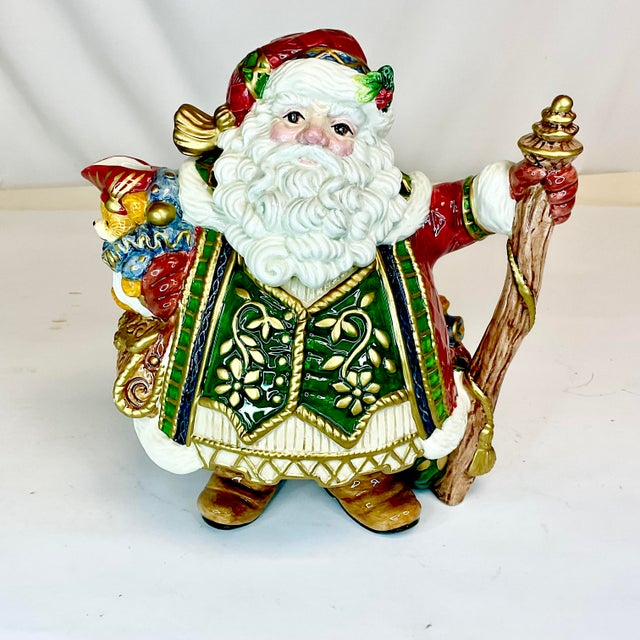 From our private collection. Vintage Home is pleased to offer this vintage Fitz and Floyd Trompe L’Oeil Santa Tea Pot. The...