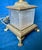 Vintage Brilliant Cut French Bronze and Crystal Table Lamp For Sale - Image 4 of 8