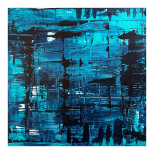 Matrix Print Abstract Expressionism by Shabs Beigh