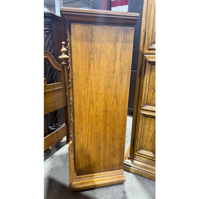 A beautifully crafted example of Spanish Revival design, this Valero chest of drawers by Drexel Heritage showcases the...