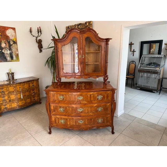 Wood Josephine Countertop Display Cabinet For Sale - Image 7 of 12