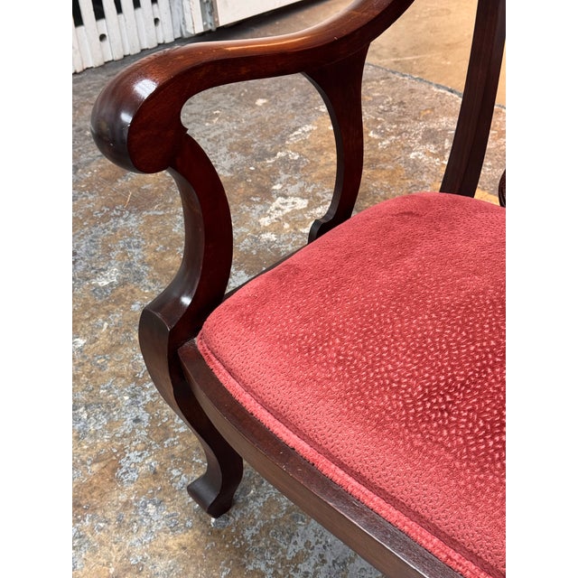 19th Century Victorian Mahogany Settee For Sale - Image 10 of 12