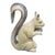Folk Art Carved Wooden Squirrel Figure For Sale