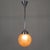 Art Deco Pendant Lamp with Beige Ribbed Globe, 1930s For Sale - Image 10 of 13