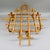 Wood Vintage French Mid-Century Burnt Bamboo & Rattan 6-Hook Coat & Hat Rack, Wall Mount For Sale - Image 7 of 9