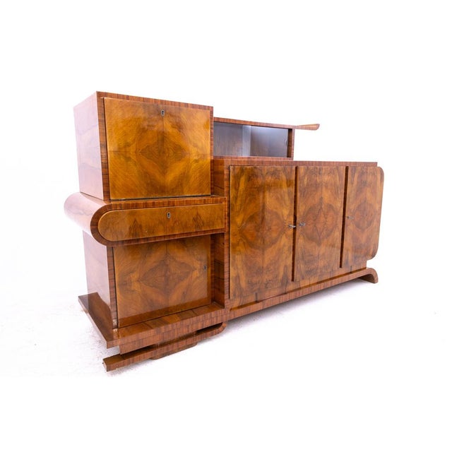 Brown Art Deco Buffet, Poland, 1930 For Sale - Image 8 of 16