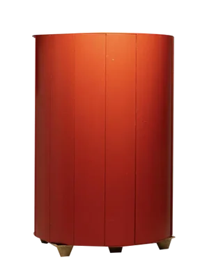 Round Carousel Wardrobe with Sliding Door, Italy, 1970s