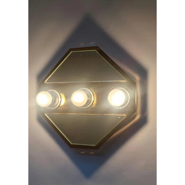 Mirror Wall Lamp from Fischer Leuchten, Germany, 1980s For Sale - Image 11 of 12