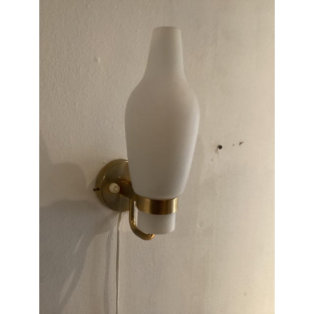 Mid-Century Modern Vintage Swedish Wall Lamp from Ask Belysninger, 1950 For Sale - Image 3 of 7